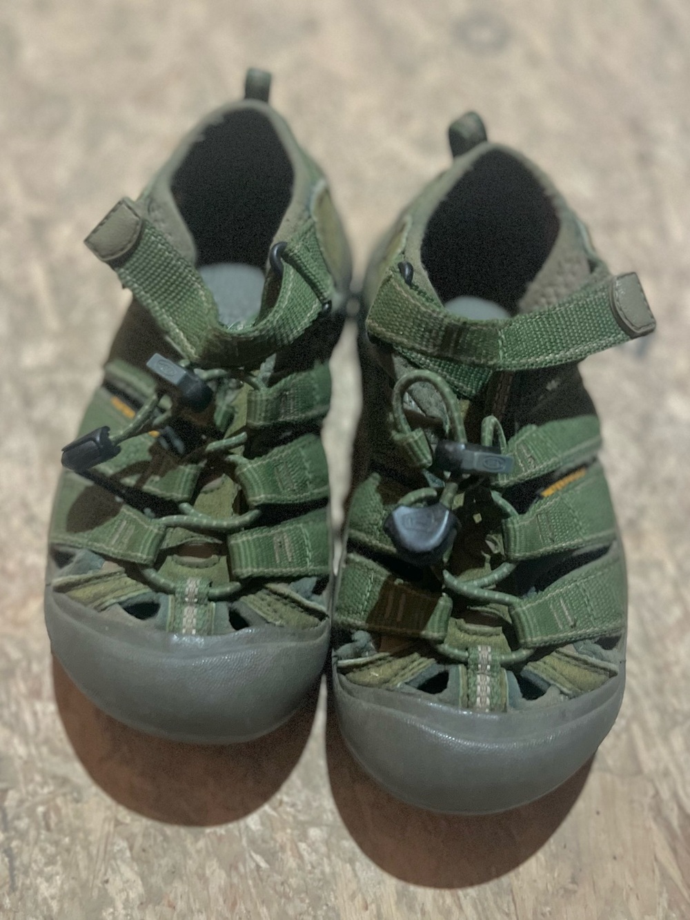 Keen Kids Olive Green Closed-Toe Hiking Sandals